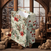 Kerst Bloemschikking Cadeaubagage Medium Cadeauzakje