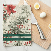 Kerst Bloemschikking Keukenhanddoeken
