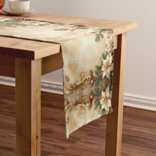 Kerst Bloemstuk Vakantietafel Runner Medium Tafelloper (Voorbeeld)