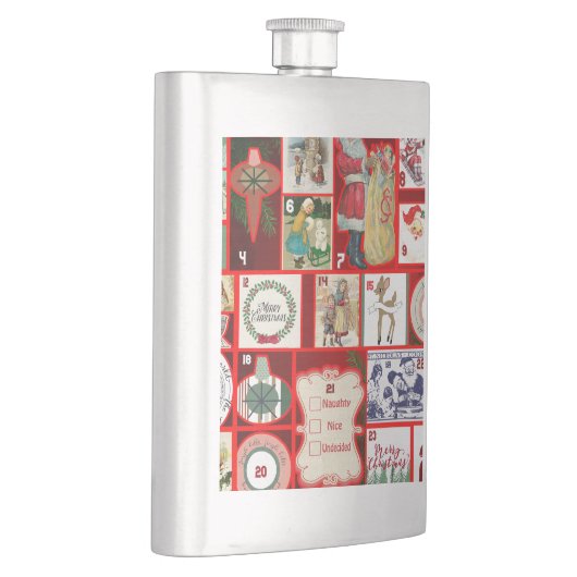 Kerst blok illustratie vierkanten flacon (Rechts)