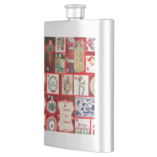 Kerst blok illustratie vierkanten flacon (Links)