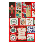 Kerst blok illustratie vierkanten mini klembord (Achterkant)