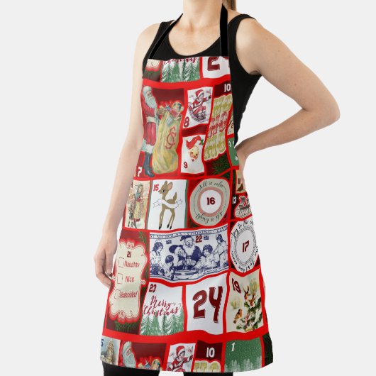 Kerst blok illustratie vierkanten schort (Insitu)