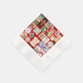 Kerst blok illustratie vierkanten servet (Hoek)