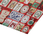 Kerst blok illustratie vierkanten snijplank (Hoek)