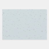 Kerst Blue Deer Sneeuw Inpakpapier Vel (Voorkant 2)