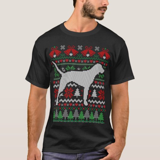 Kerst Bluetick Coonhound Gift T-shirt (Voorkant)