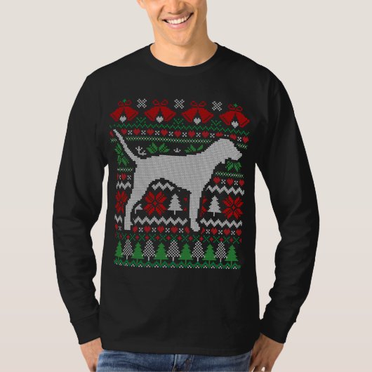 Kerst Bluetick Coonhound Gift T-shirt (Voorkant)