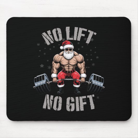 Kerst Bodybuilding Bodybuilder - Santa Weight Muismat (Voorkant)