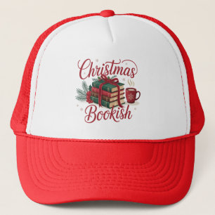 Kerst Boek Cozy Lezer Boekenwurm Kerstmis Trucker Pet
