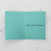 Kerst boekenplank wenskaart met hulst feestdagen kaart (Binnen)