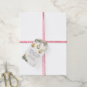 Kerst Boho Baby shower Dank u gunst Cadeaulabel (Met Touw)