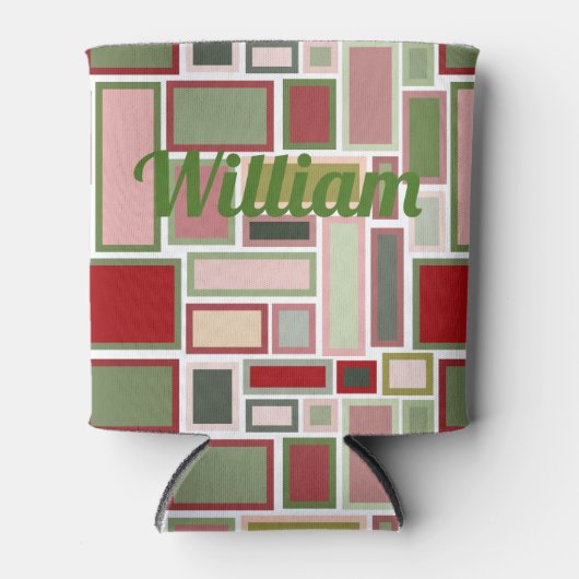 Kerst Boho rechthoeken Blikjeskoeler (Voorkant)