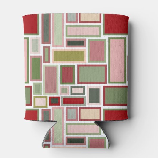 Kerst Boho rechthoeken Blikjeskoeler (Achterkant)