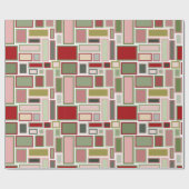 Kerst Boho rechthoeken Cadeaupapier (Vlak)