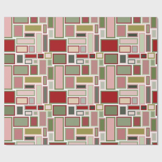 Kerst Boho rechthoeken Cadeaupapier (Vlak)