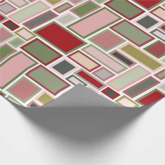 Kerst Boho rechthoeken Cadeaupapier (Hoek)