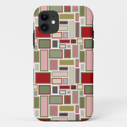 Kerst Boho rechthoeken Case-Mate iPhone Case (Achterkant)
