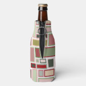 Kerst Boho rechthoeken Flesjeskoeler (Fles Achterkant)