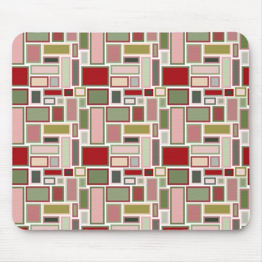 Kerst Boho rechthoeken Muismat (Voorkant)