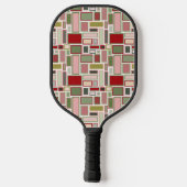 Kerst Boho rechthoeken Pickleball Paddle (Achterkant)