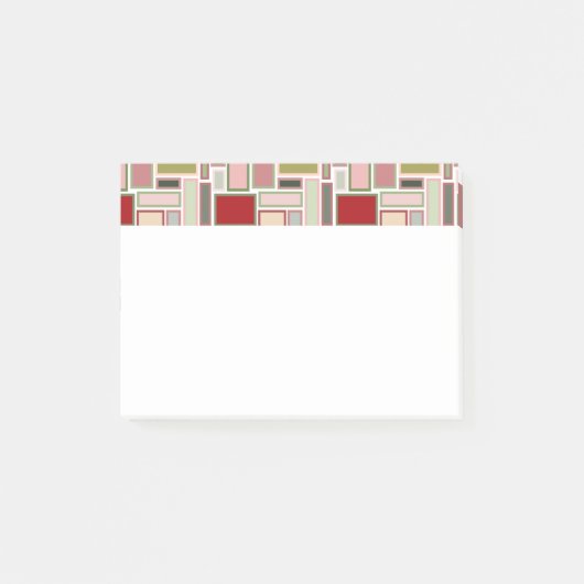 Kerst Boho rechthoeken Post-it® Notes (Voorkant)