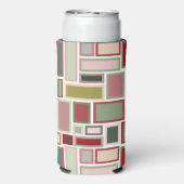 Kerst Boho rechthoeken Seltzer Blikjeskoeler (Seltzer Achterkant)