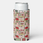 Kerst Boho rechthoeken Seltzer Blikjeskoeler (Seltzer Voorkant)