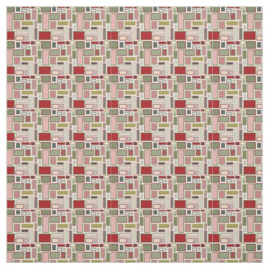 Kerst Boho rechthoeken Stof (Swatch)