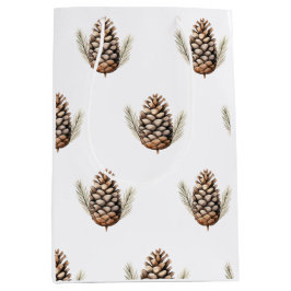 Kerst Boho Water kleur Wrapping Papier Medium Cadeauzakje