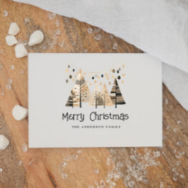 Kerst Boho Wenskaarten Notitiekaartje