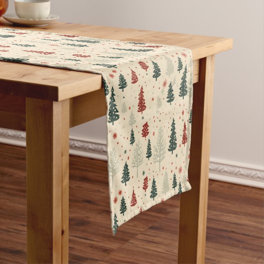 Kerst Bomen Doek Tafel Runner Korte Tafelloper (Voorbeeld)