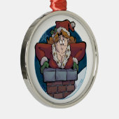 kerst Boobage Metalen Ornament (Rechts)