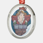 kerst Boobage Metalen Ornament (Links)