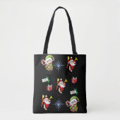 kerst boodschappentas tote bag (Voorkant)