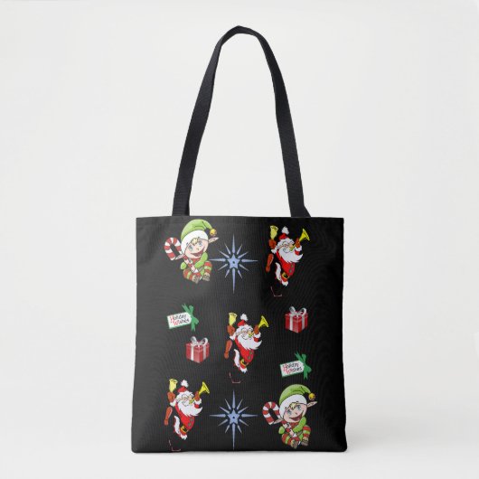 kerst boodschappentas tote bag (Voorkant)