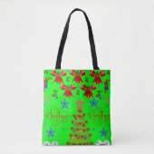 kerst boodschappentas tote bag (Voorkant)