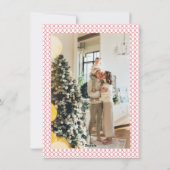 Kerst boog foto feestdagenkaart (Achterkant)