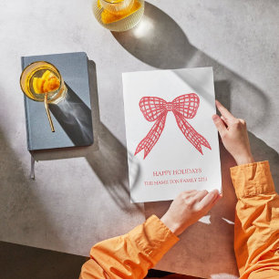 Kerst boog foto feestdagenkaart