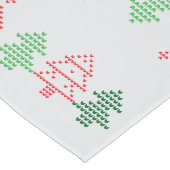 Kerst boom lelijke trui patroon lange tafelloper (Hoek)