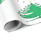 Kerst Boom Matte Wrapping Papier, 30 in x 6 ft Cadeaupapier (Rol Hoek)