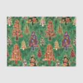 Kerst boom patroon weefsel papier (Voorkant)