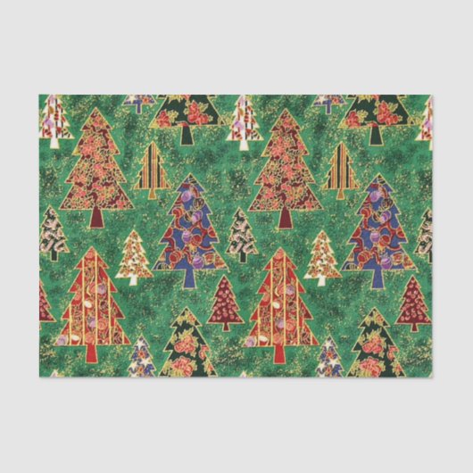 Kerst boom patroon weefsel papier (Voorkant)