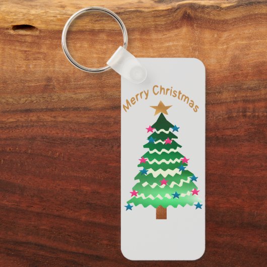 Kerst boom sleutelhanger: sleutelhanger (Voorkant)