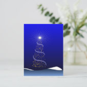 Kerst- Boom & Ster Feestdagenkaart (Staand voorkant)