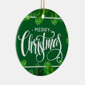 Kerst boom takken grens keramisch ornament (Rechts)