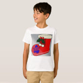 Kerst Boot Design - Kind T-shirt (Voorkant volledig)