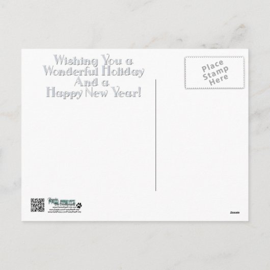 Kerst - Border Collie - Cockapoo Feestdagenkaart (Achterkant)