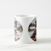 Kerst Border Collie Dog Snowman Koffiemok (Center)