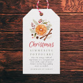 Kerst Borrelende Potpourri Cadeaulabel